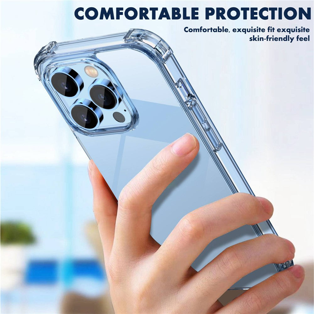 IPAKY For iPhone 14 Pro Max 6.7 inch Ultra Slim Drop-proof Phone Case Anti-scratch Hard PC TPU Frame Back Cover