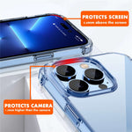 IPAKY For iPhone 14 Pro Max 6.7 inch Ultra Slim Drop-proof Phone Case Anti-scratch Hard PC TPU Frame Back Cover
