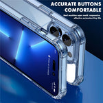 IPAKY For iPhone 14 Pro Max 6.7 inch Ultra Slim Drop-proof Phone Case Anti-scratch Hard PC TPU Frame Back Cover