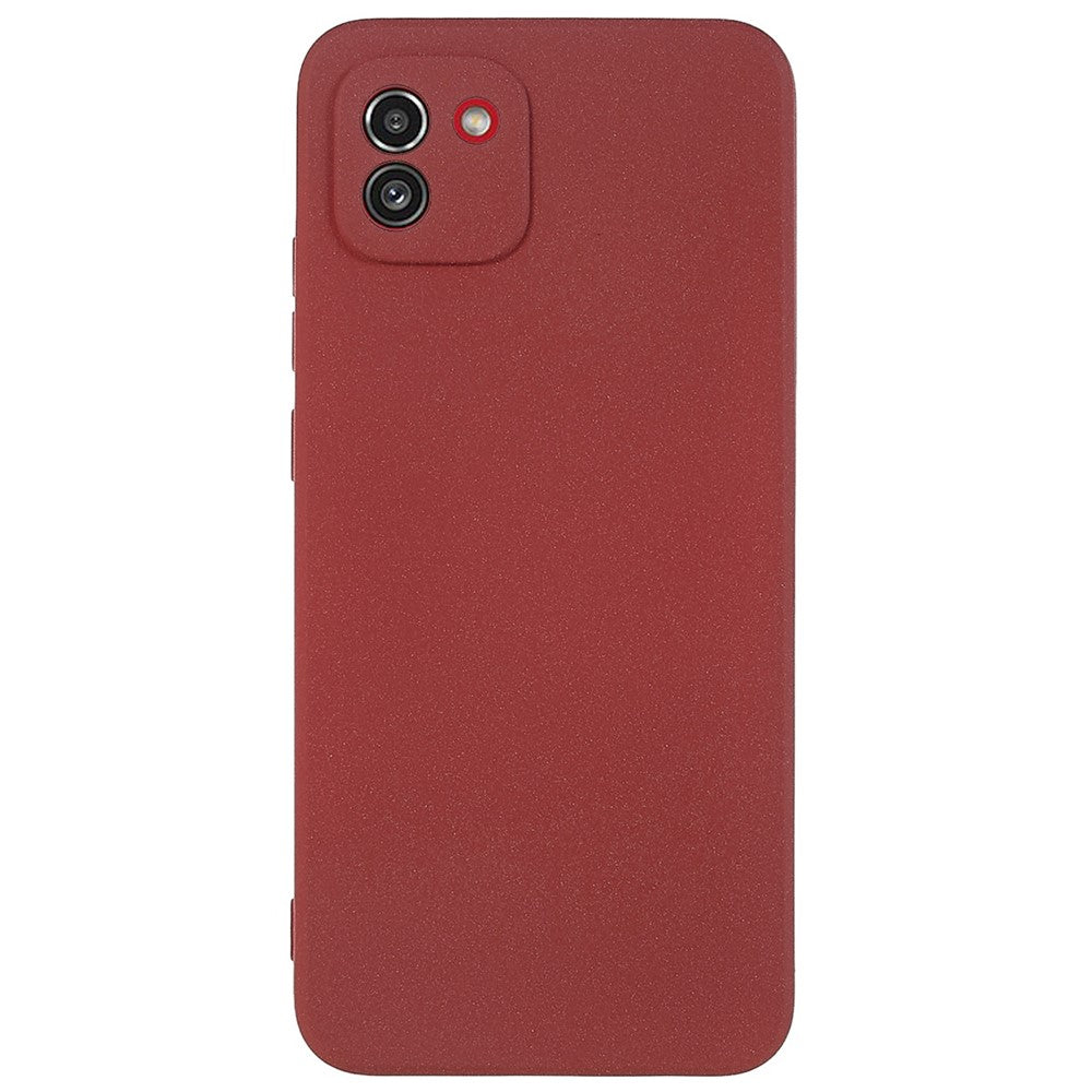 Til Samsung Galaxy A03 (164,2 mm) stødsikkert blødt TPU-telefoncover dobbeltsidet mat mobiltelefonbagcover