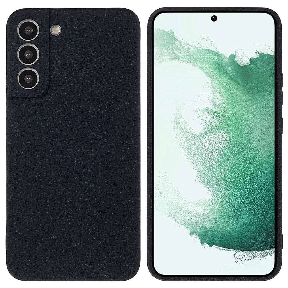 For Samsung Galaxy S22+ 5G Lightweight Anti-fall Soft TPU Phone Case Shockproof Double-Sided Matte Phone Shell