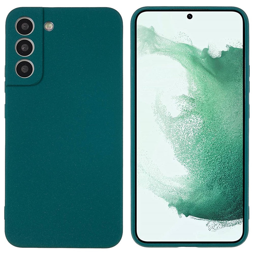 For Samsung Galaxy S22+ 5G Lightweight Anti-fall Soft TPU Phone Case Shockproof Double-Sided Matte Phone Shell