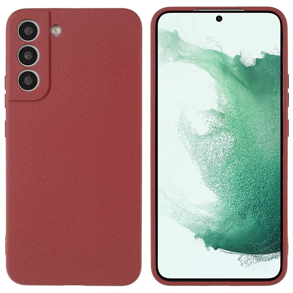 For Samsung Galaxy S22+ 5G Lightweight Anti-fall Soft TPU Phone Case Shockproof Double-Sided Matte Phone Shell