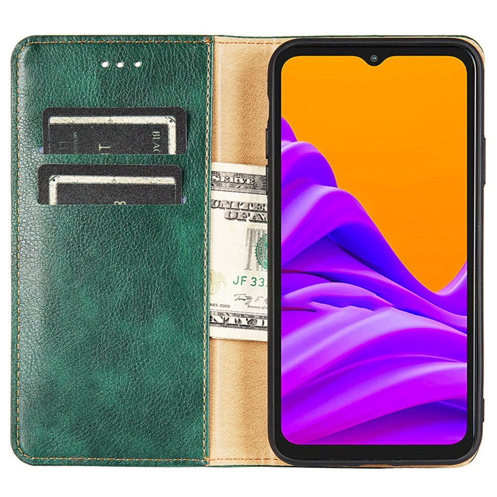 Magnetic Auto Closure Leather Phone Case for Oppo A57 4G / A57s 4G, Foldable Stand Wallet All-round Protective Shell