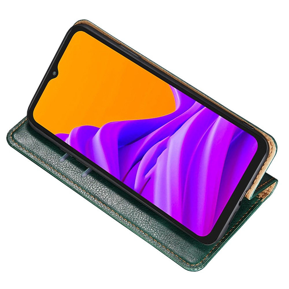 Magnetic Auto Closure Leather Phone Case for Oppo A57 4G / A57s 4G, Foldable Stand Wallet All-round Protective Shell