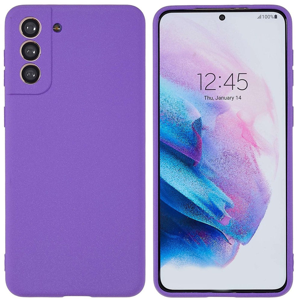 Til Samsung Galaxy S21+ 5G Anti-fald Dobbeltsidet Mat TPU Cover Ultra Slim Mobiltelefon Beskyttende Bagcover