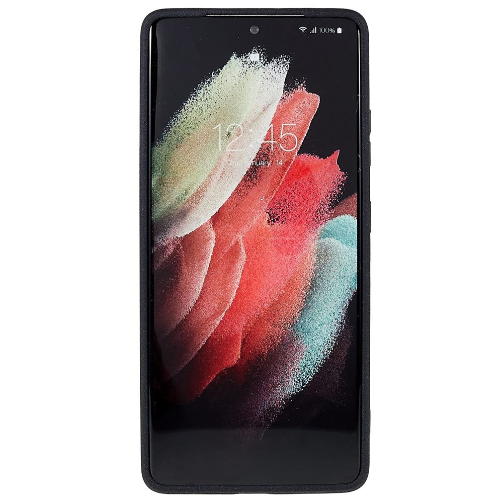 For Samsung Galaxy S21 Ultra 5G Anti-fall Double-Sided Matte TPU Case Scratch-resistant Mobile Phone Back Cover