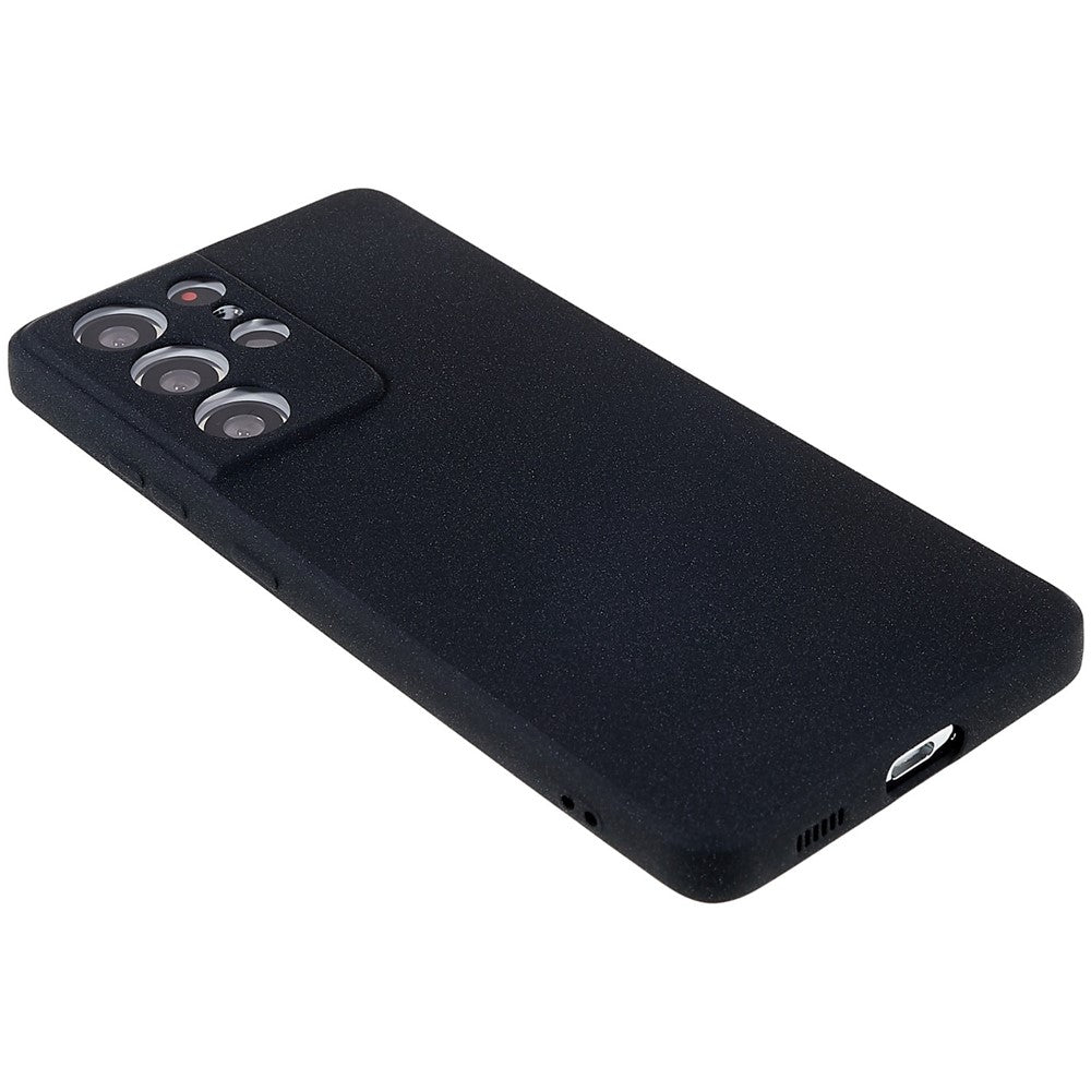 For Samsung Galaxy S21 Ultra 5G Anti-fall Double-Sided Matte TPU Case Scratch-resistant Mobile Phone Back Cover
