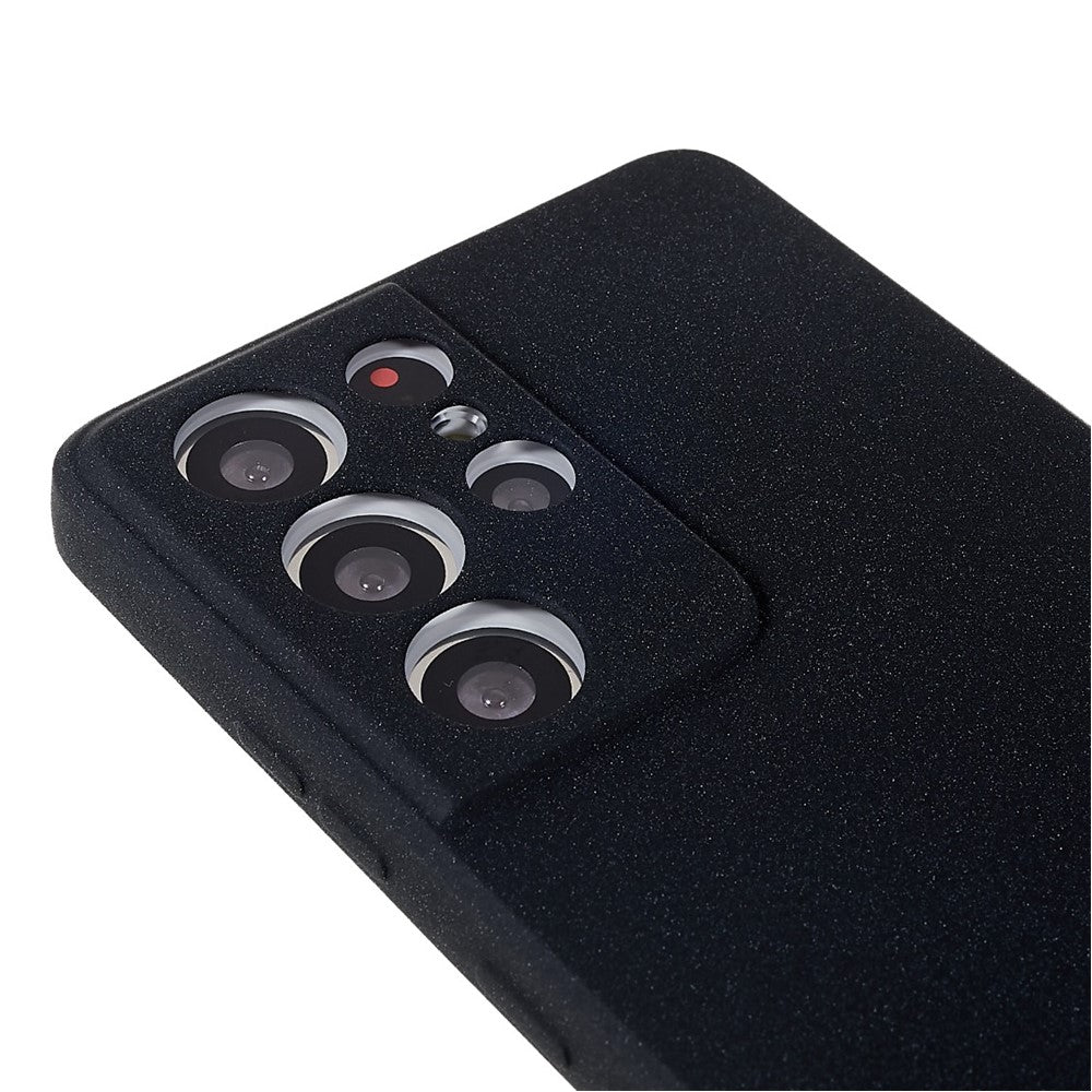 For Samsung Galaxy S21 Ultra 5G Anti-fall Double-Sided Matte TPU Case Scratch-resistant Mobile Phone Back Cover