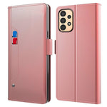 Til Samsung Galaxy A13 4G Makeup Spejl PU Lædercover Pung Etui Kortlomme Magnetisk Lukning Flip Cover