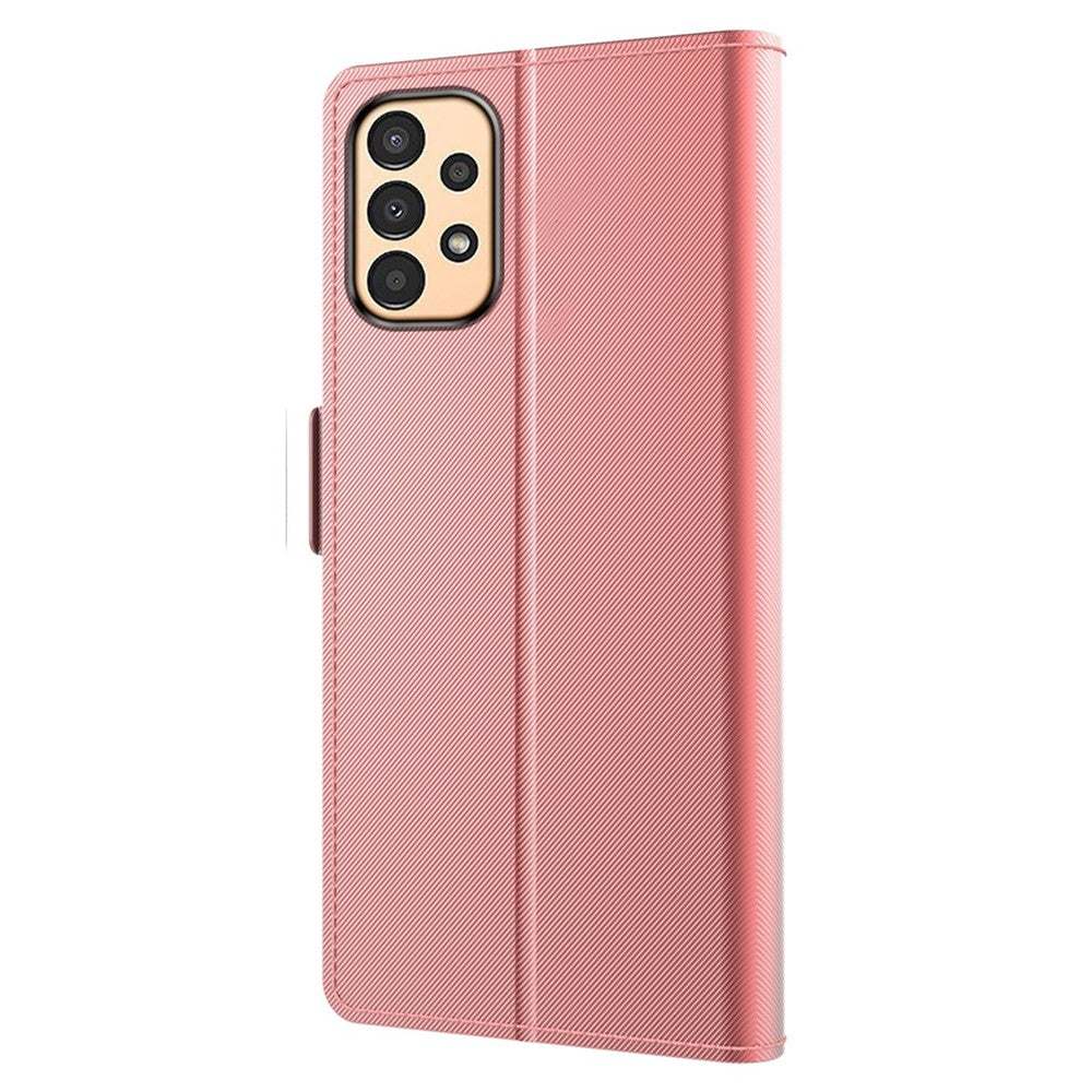 Til Samsung Galaxy A13 4G Makeup Spejl PU Lædercover Pung Etui Kortlomme Magnetisk Lukning Flip Cover