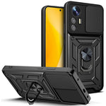 Xiaomi 12 Lite 5G Slide Camera Protective Phone Case Stativ PC + TPU Hybrid Mobilmobilskydd
