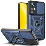 Xiaomi 12 Lite 5G Slide Camera Protective Phone Case Stativ PC + TPU Hybrid Mobilmobilskydd