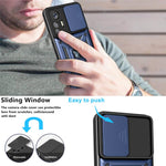 Xiaomi 12 Lite 5G Slide Camera Protective Phone Case Stativ PC + TPU Hybrid Mobilmobilskydd