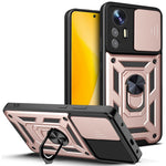 Xiaomi 12 Lite 5G Slide Camera Protective Phone Case Stativ PC + TPU Hybrid Mobilmobilskydd