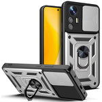 Xiaomi 12 Lite 5G Slide Camera Protective Phone Case Stativ PC + TPU Hybrid Mobilmobilskydd