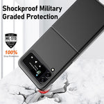 For Samsung Galaxy Z Flip4 5G Hard PC Phone Case Rubberized Anti-fingerprint Anti-scratch Flipping Cover