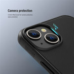 NILLKIN Super Frosted Shield Pro telefoncover til iPhone 14 Plus 6,7 tommer, PC + TPU Anti-fingeraftryk mat beskyttelsesetui
