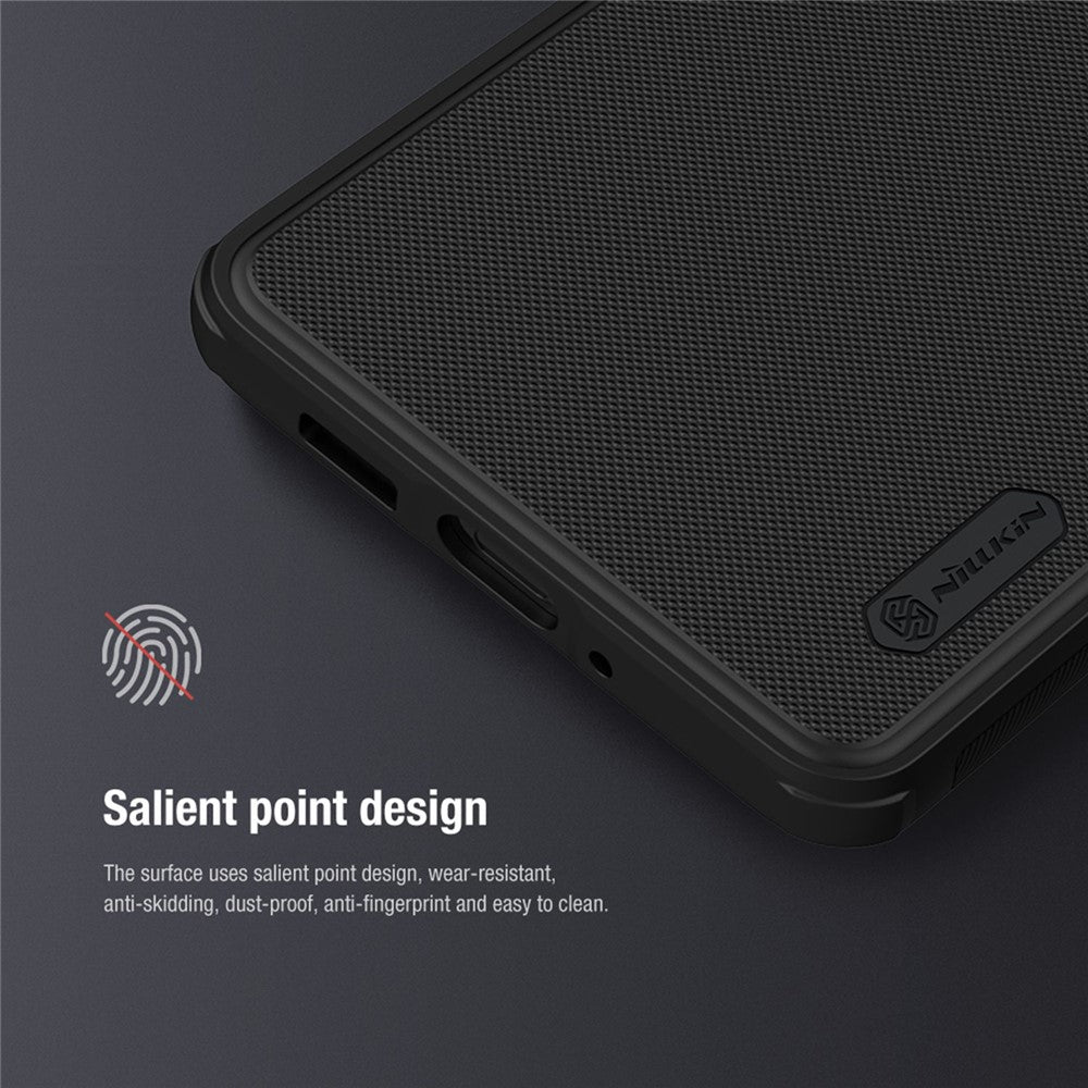 NILLKIN Super Frosted Shield Pro telefoncover til iPhone 14 Plus 6,7 tommer, PC + TPU Anti-fingeraftryk mat beskyttelsesetui