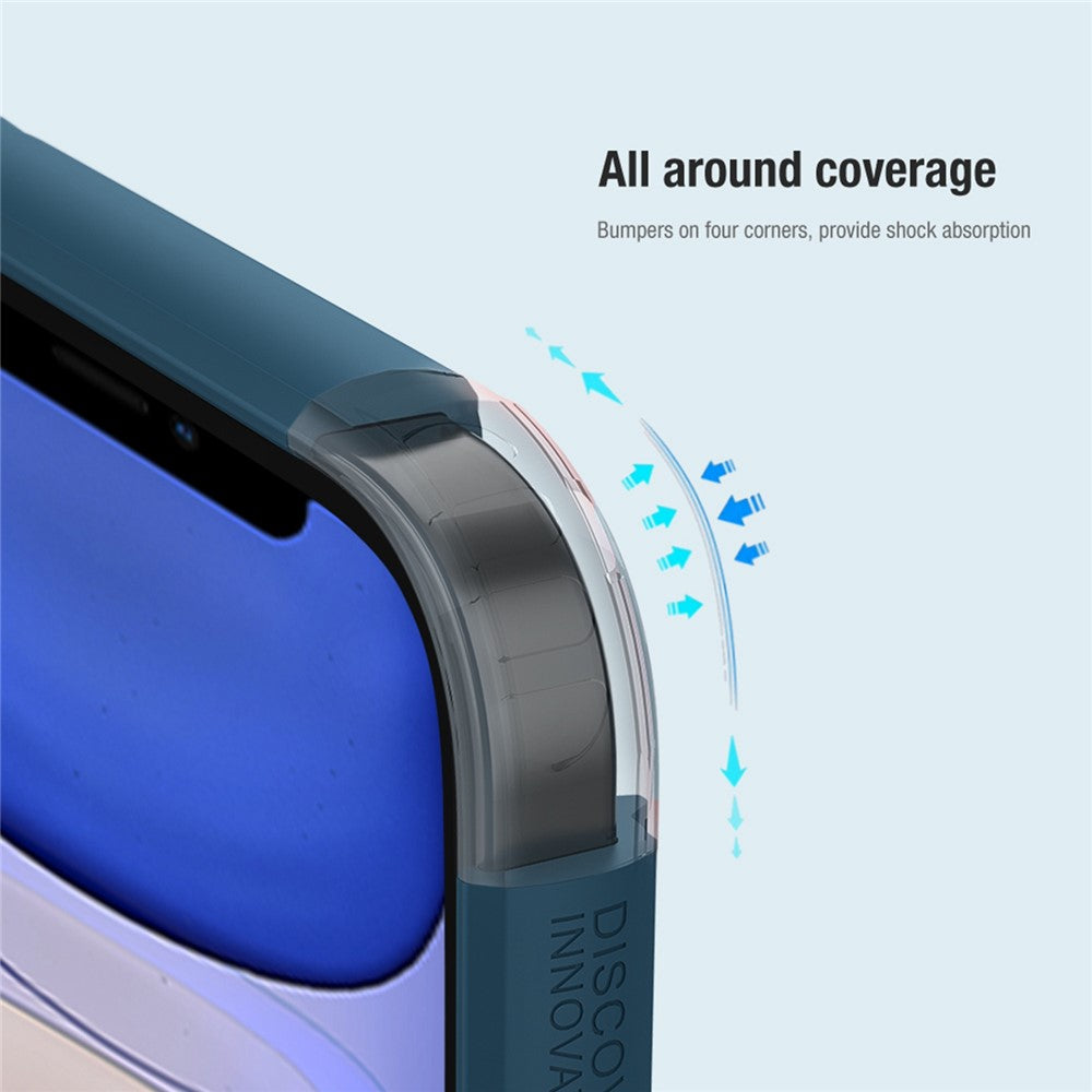 NILLKIN Super Frosted Shield Pro telefoncover til iPhone 14 Plus 6,7 tommer, PC + TPU Anti-fingeraftryk mat beskyttelsesetui