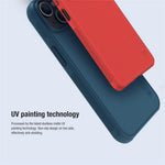 NILLKIN Super Frosted Shield Pro telefoncover til iPhone 14 Plus 6,7 tommer, PC + TPU Anti-fingeraftryk mat beskyttelsesetui