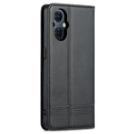 AZNS For Oppo Reno8 Lite 5G Magnetic Auto Closing PU Leather Viewing Stand Flip Cover Wallet Phone Case