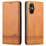 AZNS For Oppo Reno8 Lite 5G Magnetic Auto Closing PU Leather Viewing Stand Flip Cover Wallet Phone Case