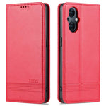 AZNS For Oppo Reno8 Lite 5G Magnetic Auto Closing PU Leather Viewing Stand Flip Cover Wallet Phone Case