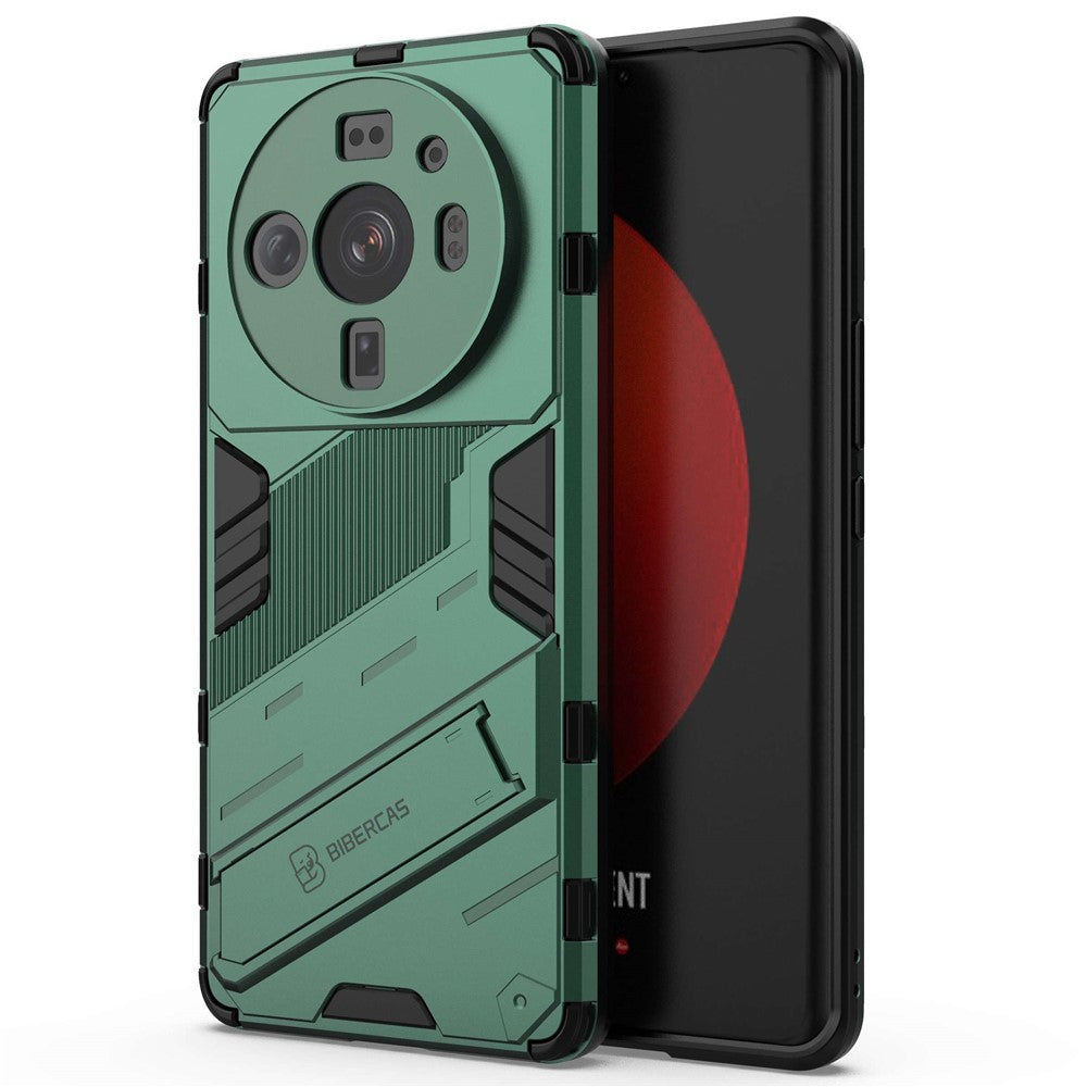 For Xiaomi 12S Ultra 5G Shock Absorption Drop-proof TPU+PC Cover Kickstand Anti-scratch Cell Phone Case