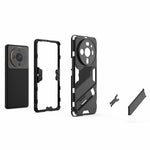 For Xiaomi 12S Ultra 5G Shock Absorption Drop-proof TPU+PC Cover Kickstand Anti-scratch Cell Phone Case