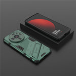 For Xiaomi 12S Ultra 5G Shock Absorption Drop-proof TPU+PC Cover Kickstand Anti-scratch Cell Phone Case