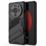 For Xiaomi 12S Ultra 5G Shock Absorption Drop-proof TPU+PC Cover Kickstand Anti-scratch Cell Phone Case