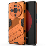 For Xiaomi 12S Ultra 5G Shock Absorption Drop-proof TPU+PC Cover Kickstand Anti-scratch Cell Phone Case