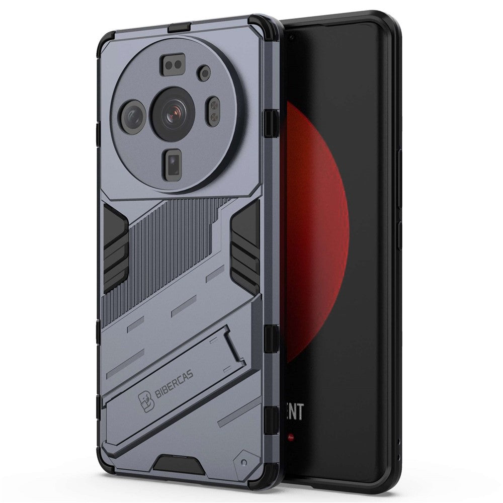 For Xiaomi 12S Ultra 5G Shock Absorption Drop-proof TPU+PC Cover Kickstand Anti-scratch Cell Phone Case