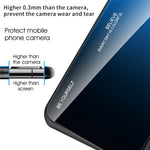 For iPhone 14 Plus 6.7 inch Gradient Color Design Phone Case Tempered Glass + PC + TPU Anti-scratch Protector