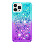 Til iPhone 14 Pro Max TPU-cover med gradient og kviksand-effekt bagcover