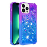 Til iPhone 14 Pro Max TPU-cover med gradient og kviksand-effekt bagcover