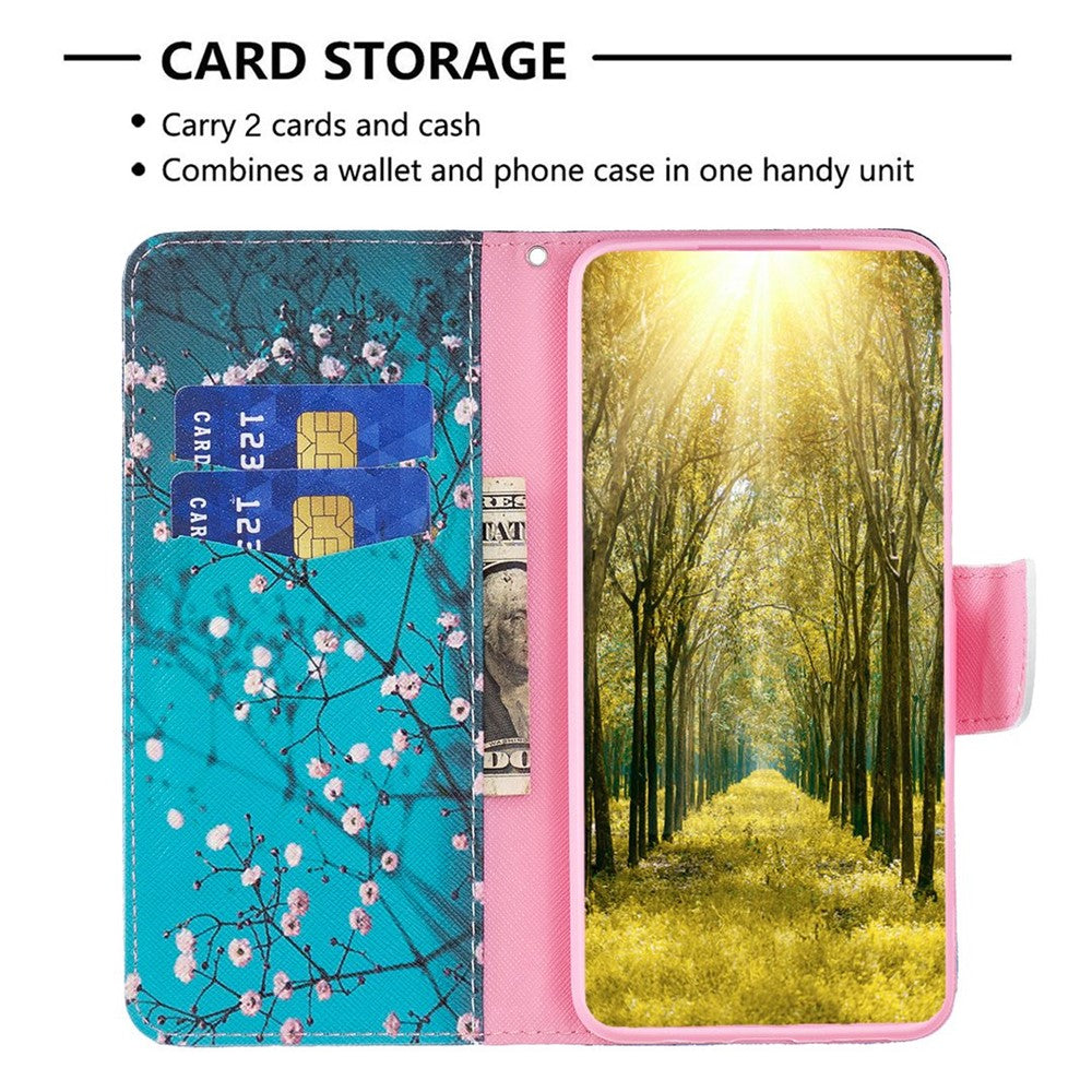 For Oppo A57 4G / A57s 4G Phone Case Pattern Printing PU Leather Wallet Stand Cover