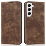 For Samsung Galaxy S22+ 5G RFID Blocking Stand Card Holder PU Leather Case Auto Closing Magnetic Phone Cover