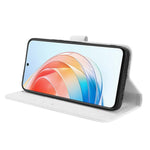 Honor X40i 5G / Play7T Pro 5G Stoppsäkert mobilflipfodral Plånboksfodral Välskyddat Diamantstruktur PU-läderfodral Stativ Korthållare med Handledsrem