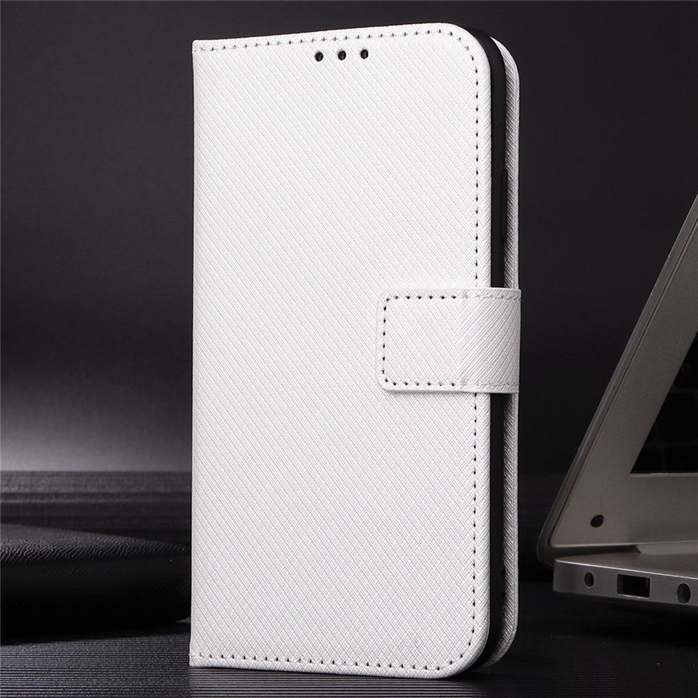 Honor X40i 5G / Play7T Pro 5G Stoppsäkert mobilflipfodral Plånboksfodral Välskyddat Diamantstruktur PU-läderfodral Stativ Korthållare med Handledsrem