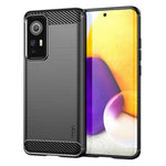 MOFI JK TPU Series-1 til Xiaomi 12 Lite 5G, TPU-mobilcover med børstet overflade, fingeraftryksafvisende og bagside i kulfiber