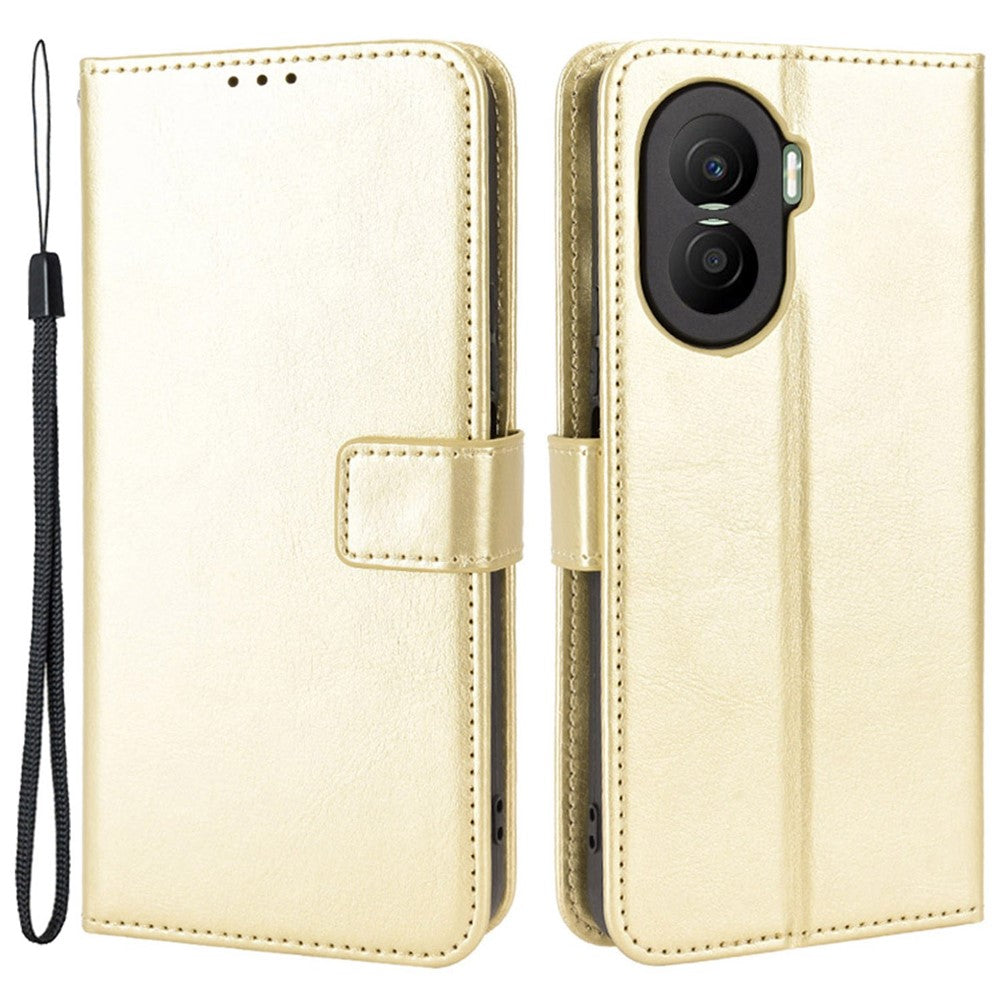 Crazy Horse Texture PU Leather Case for Honor X40i 5G / Play7T Pro 5G Foldable Stand Full Protection Phone Wallet Cover