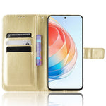 Crazy Horse Texture PU Leather Case for Honor X40i 5G / Play7T Pro 5G Foldable Stand Full Protection Phone Wallet Cover
