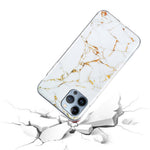 TPU Cover til iPhone 14 Pro 6,1 tommer, IMD Marmor Mønster Faldbeskyttende Godt Beskyttet Mobiltelefon Cover