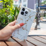 TPU Cover til iPhone 14 Pro 6,1 tommer, IMD Marmor Mønster Faldbeskyttende Godt Beskyttet Mobiltelefon Cover