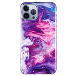 TPU Cover til iPhone 14 Pro 6,1 tommer, IMD Marmor Mønster Faldbeskyttende Godt Beskyttet Mobiltelefon Cover