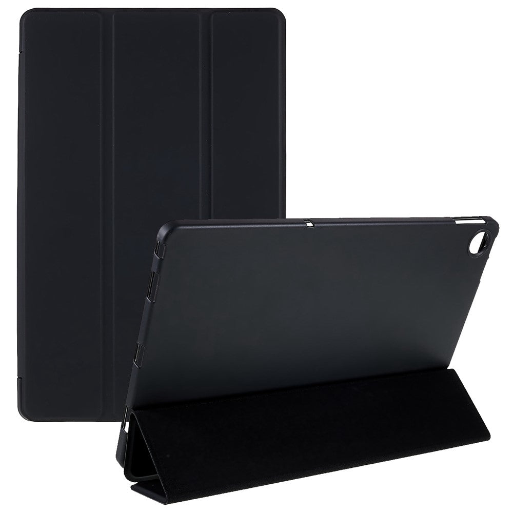 For Lenovo Tab M10 Plus (3rd Gen) / Xiaoxin Pad 2022 10.6 inch Light Thin Anti-wear PU Tablet Case Matte TPU Trifold Stand Cover