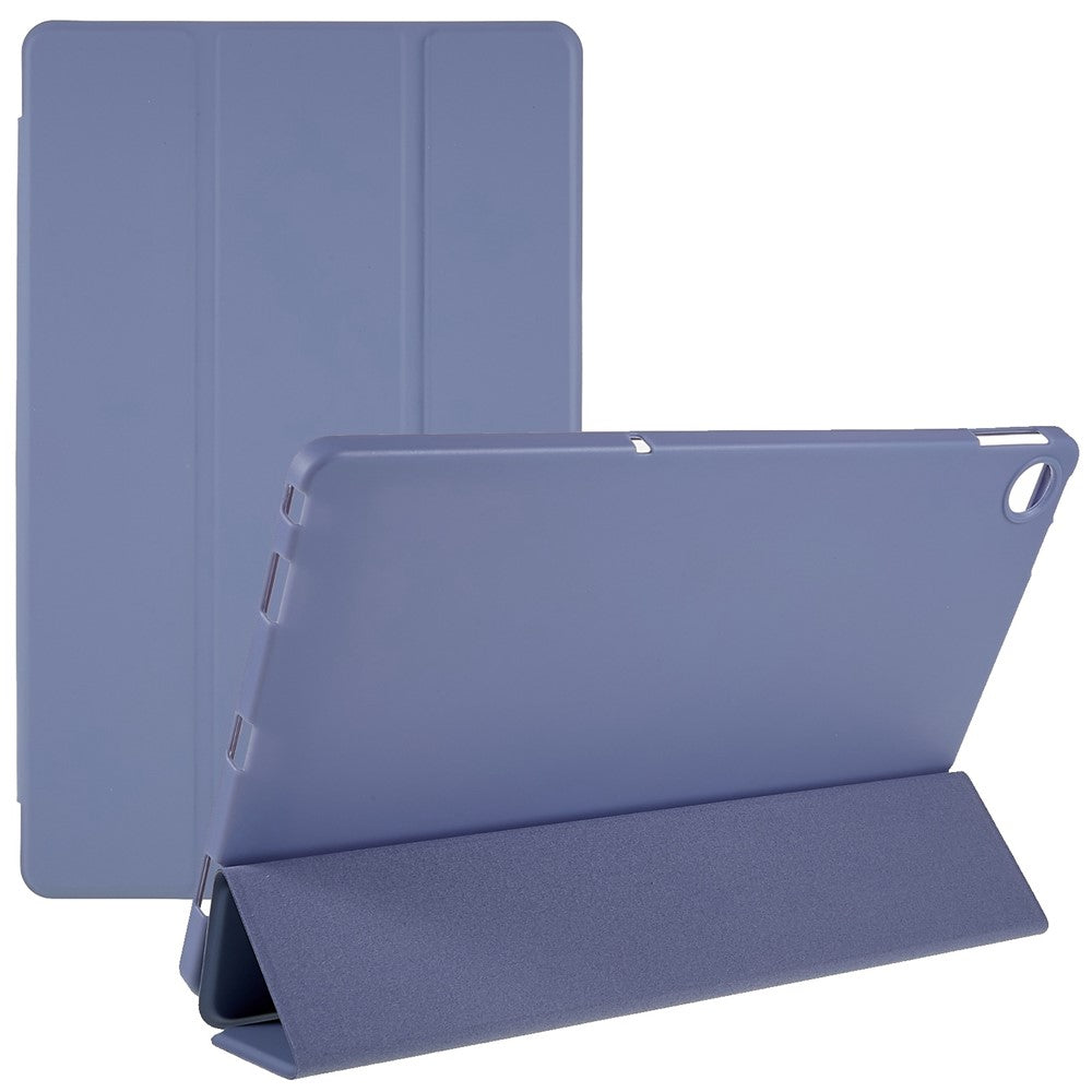 For Lenovo Tab M10 Plus (3rd Gen) / Xiaoxin Pad 2022 10.6 inch Light Thin Anti-wear PU Tablet Case Matte TPU Trifold Stand Cover