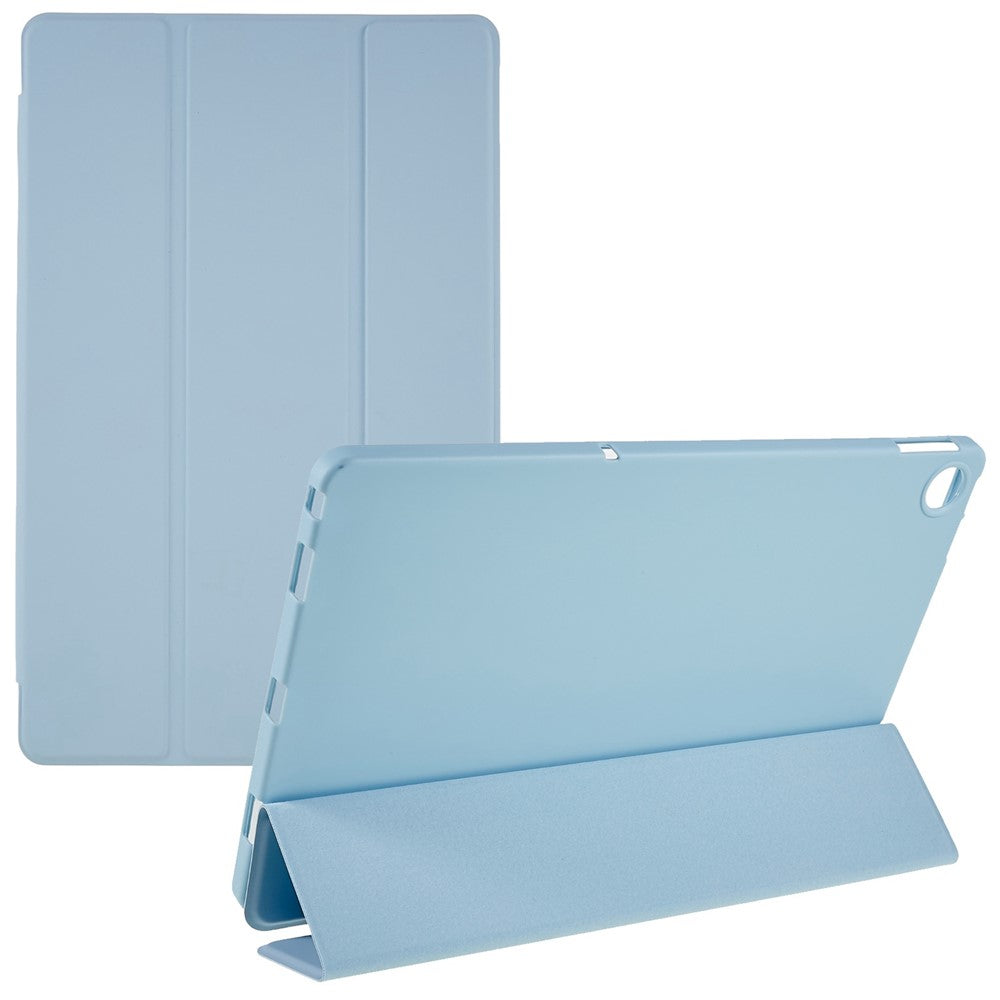For Lenovo Tab M10 Plus (3rd Gen) / Xiaoxin Pad 2022 10.6 inch Light Thin Anti-wear PU Tablet Case Matte TPU Trifold Stand Cover